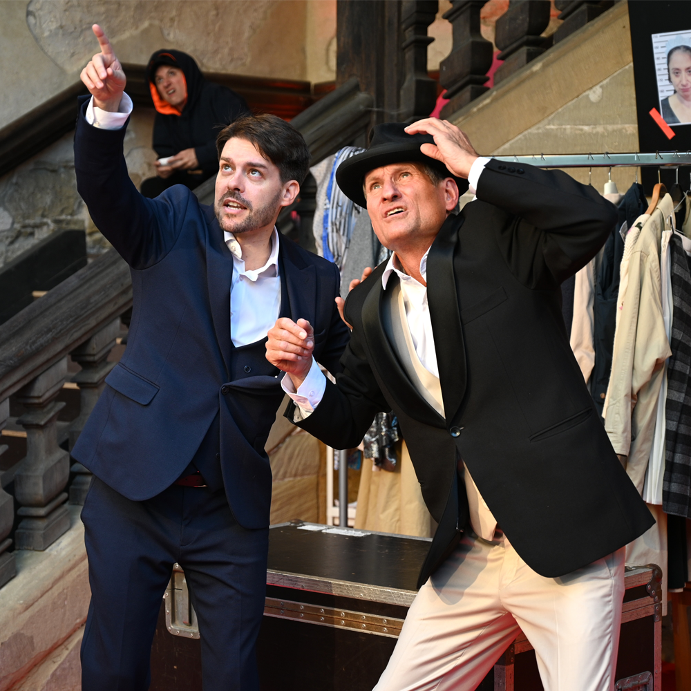 Szene aus Achtsam Morden am Toppler Theater in Rothenburg