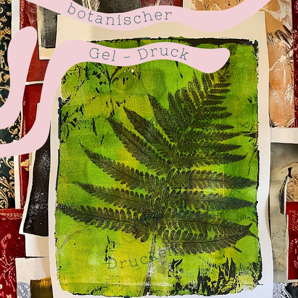Workshop Botanischer Gel Druck im Pop Up Store in Rothenburg