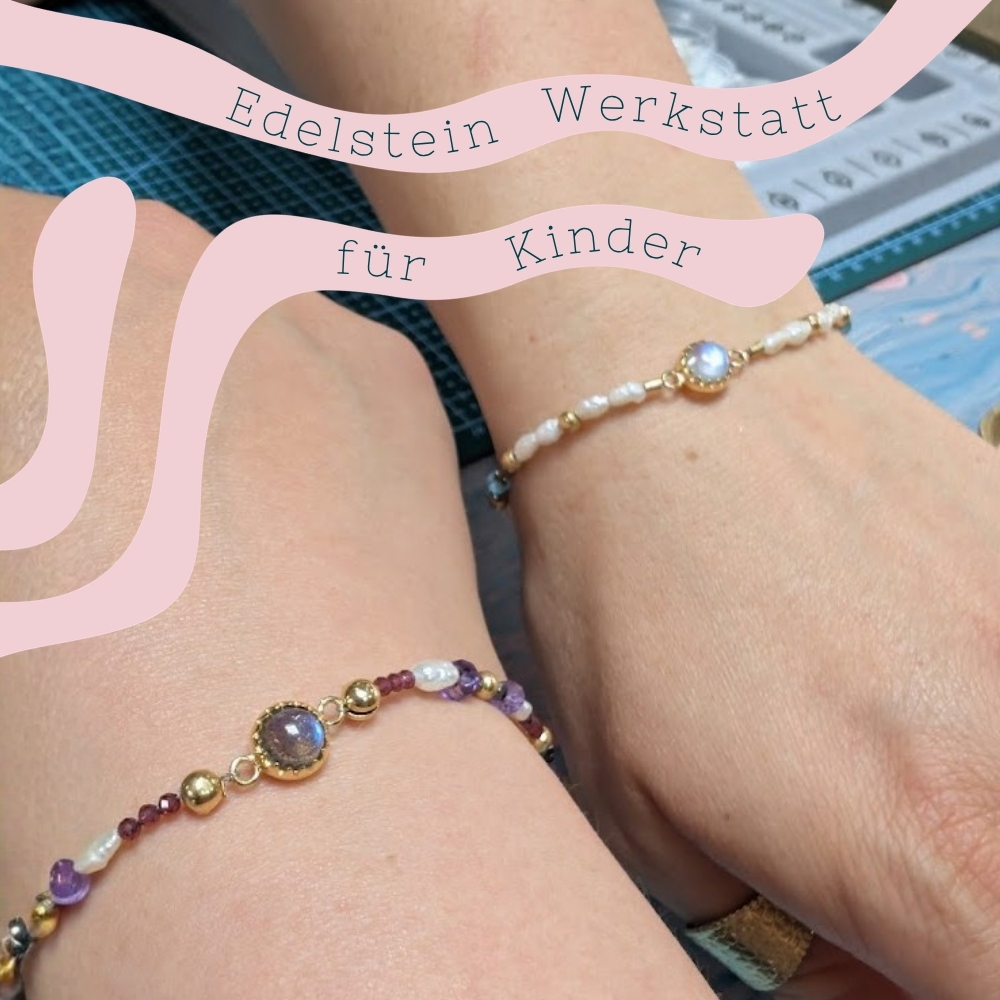 Workshop mit Edelsteinen im Pop-Up Store in Rothenburg
