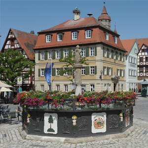 Feuchtwangen Brunnen Marktplatz