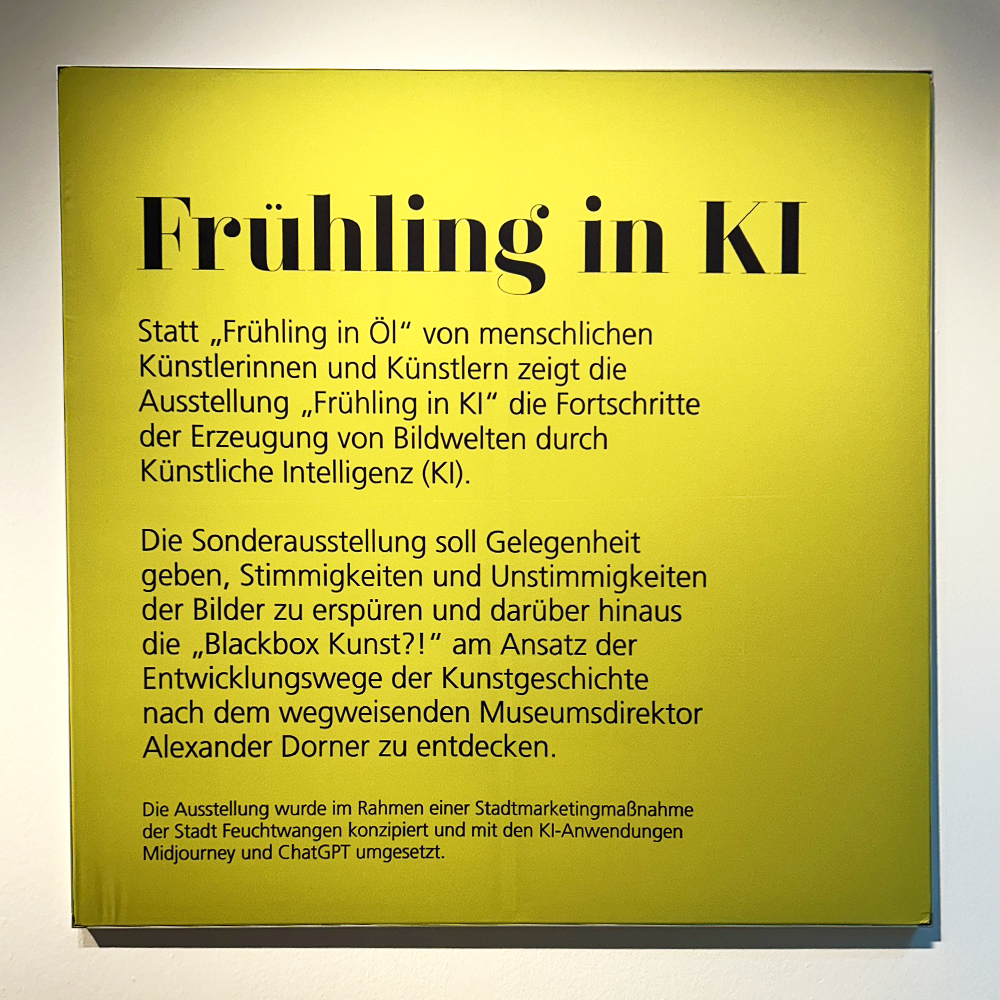 Plakat in der Sonderausstellung 