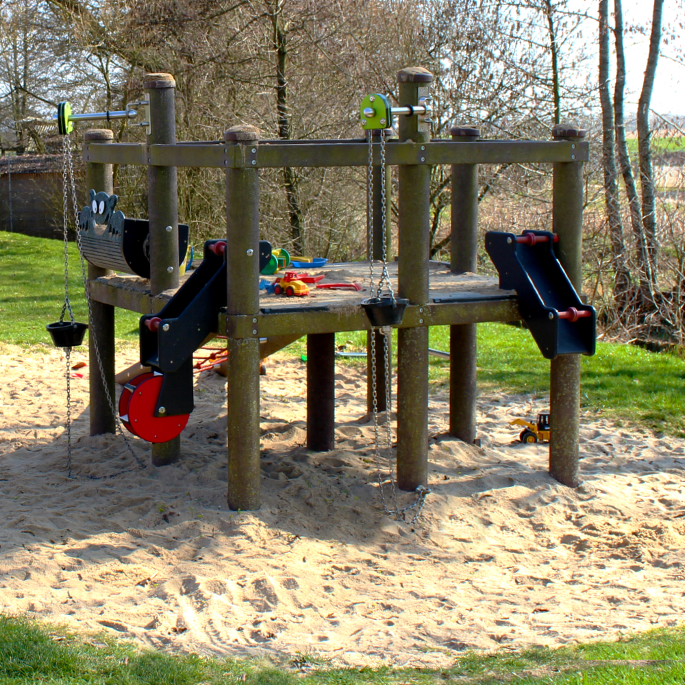 Sandspielanlage am Spielplatz Gunzendorf bei Geslau