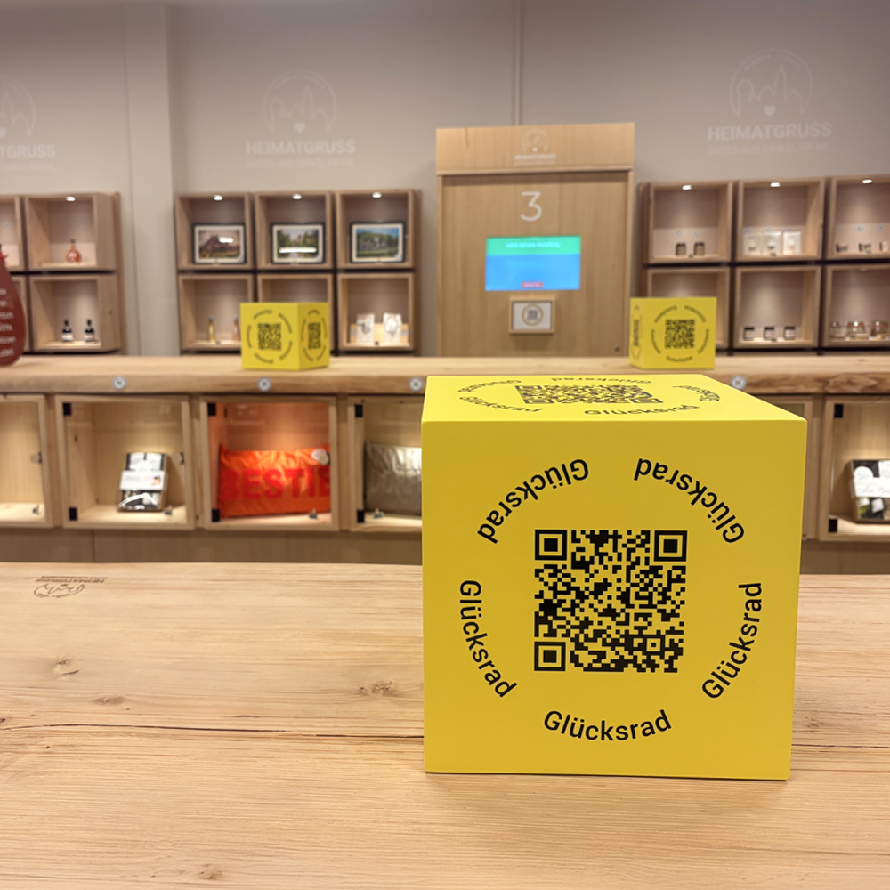 Glücksrad im Heimatgruss in Dinkelsbühl