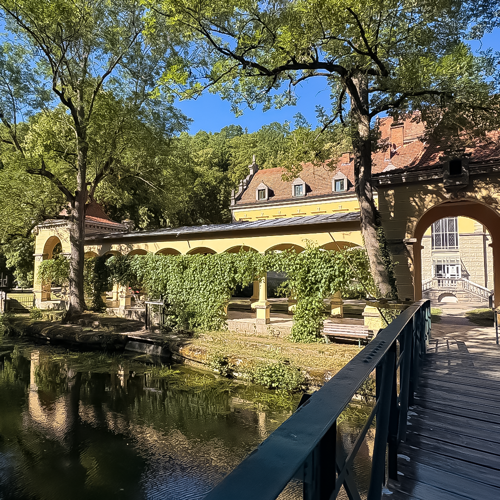 Sommer im Wildbad in Rothenburg ob der Tauber