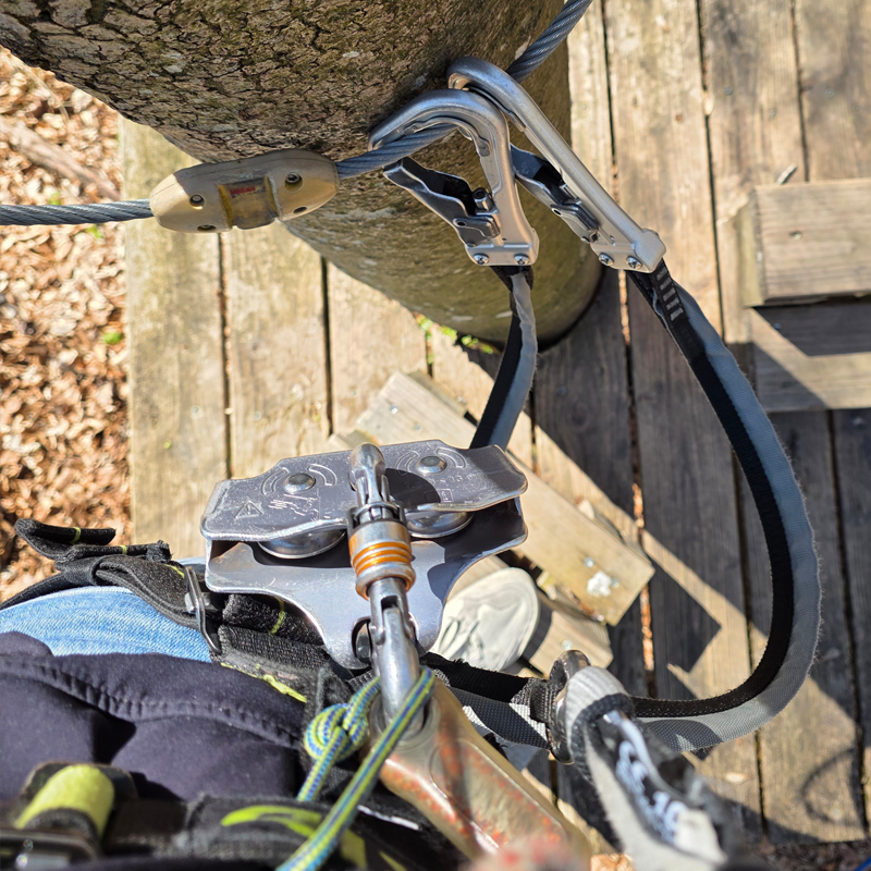 Sicherheit wird im Kletterwald Rothenburg ob der Tauber gro&szlig; geschrieben!