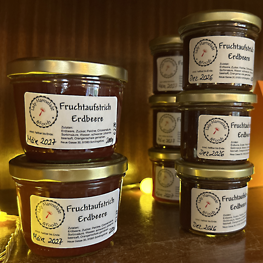 Fruchtaufstriche von Lady Marmelade aus Schillingsfürst
