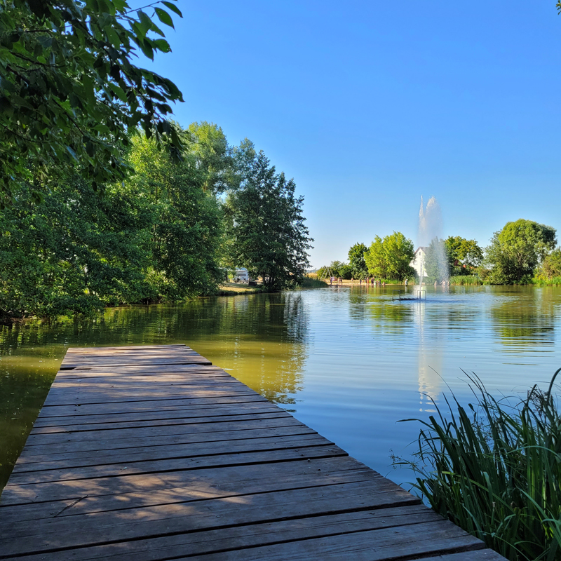 Blick auf den Lauterbacher Weiher