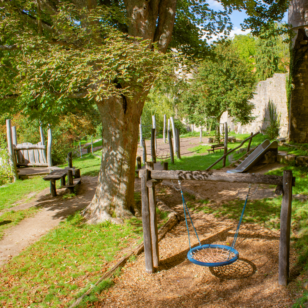 Spielplatz Neue Burg, Rothenburg: Überblick 