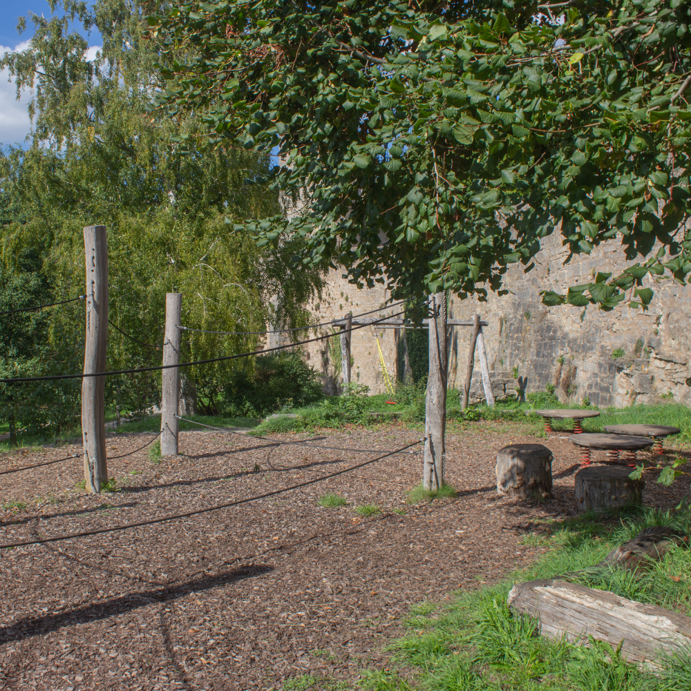 Spielplatz Neue Burg, Rothenburg Klettermöglichkeiten