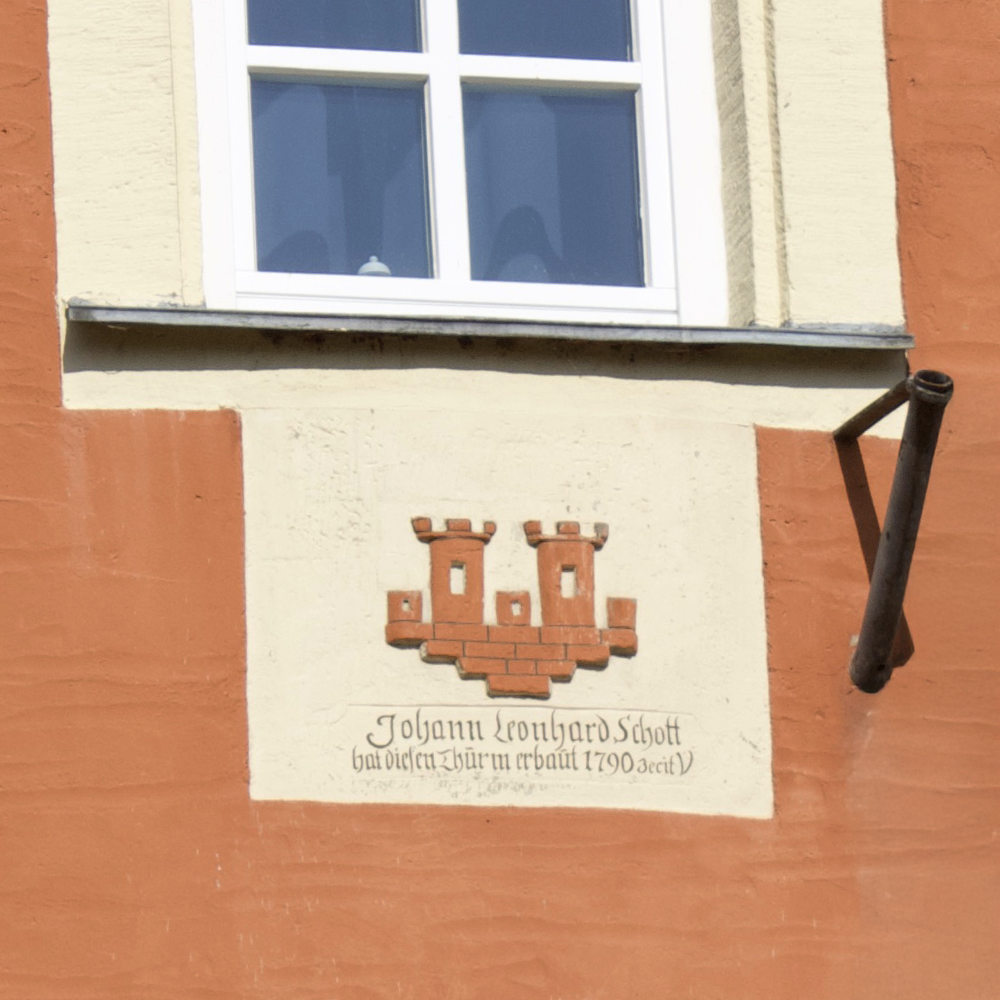 Inschrift auf der Ölmühle in Neustett bei Adelshofen