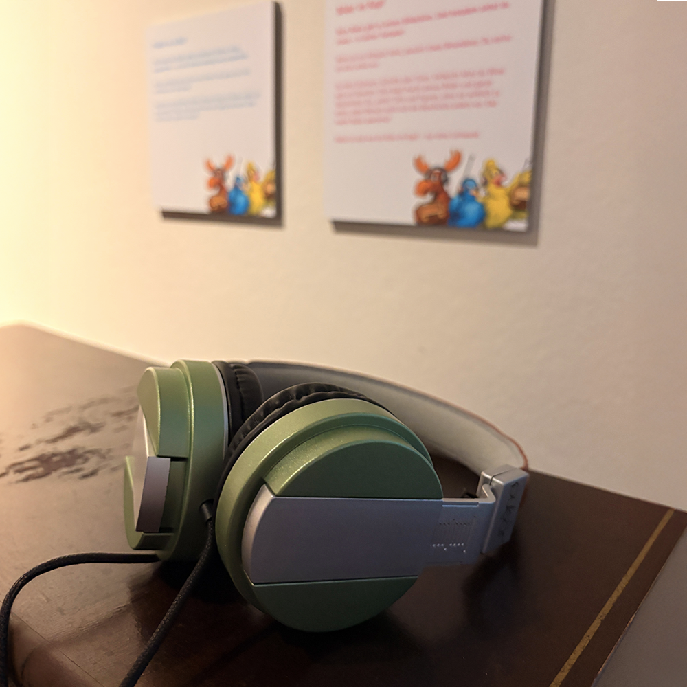 Kopfhörer in der Ausstellung
