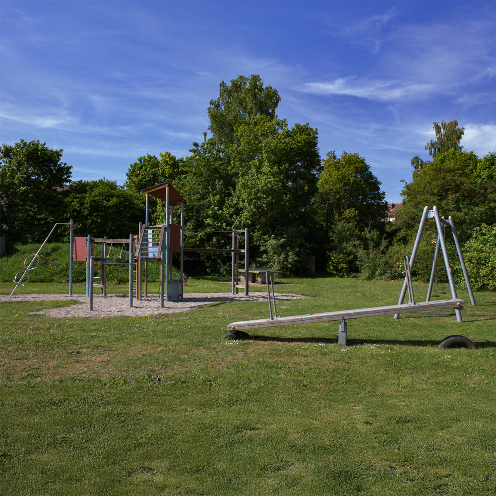 Übersicht über den Spielplatz Rothenburger Straße in Windelsbach