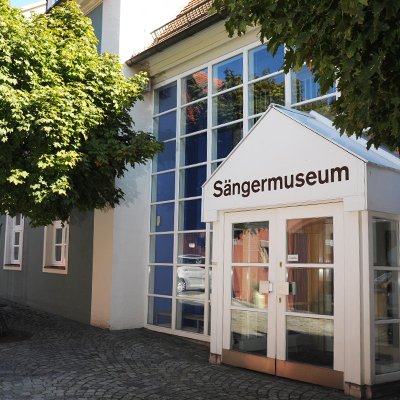 Der Eingang des Sängermuseums Feuchtwangen
