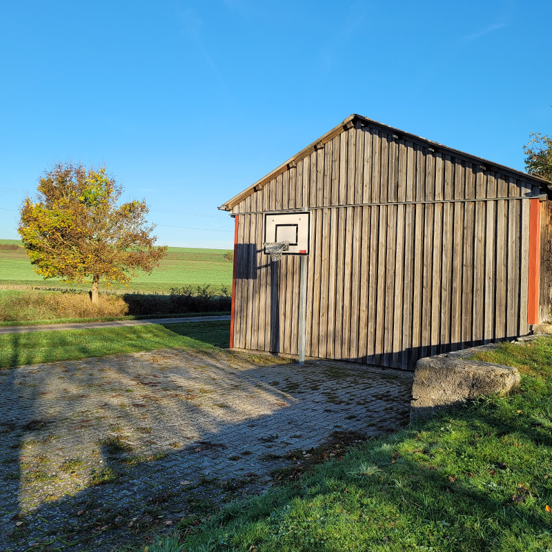 Spielplatz Alter Bahnhof, Gebsattel: Basektballkorb