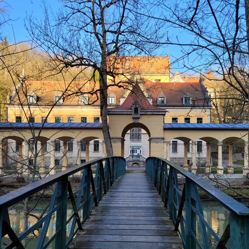 Das Wildbad im Rothenburg in Fr&uuml;hling