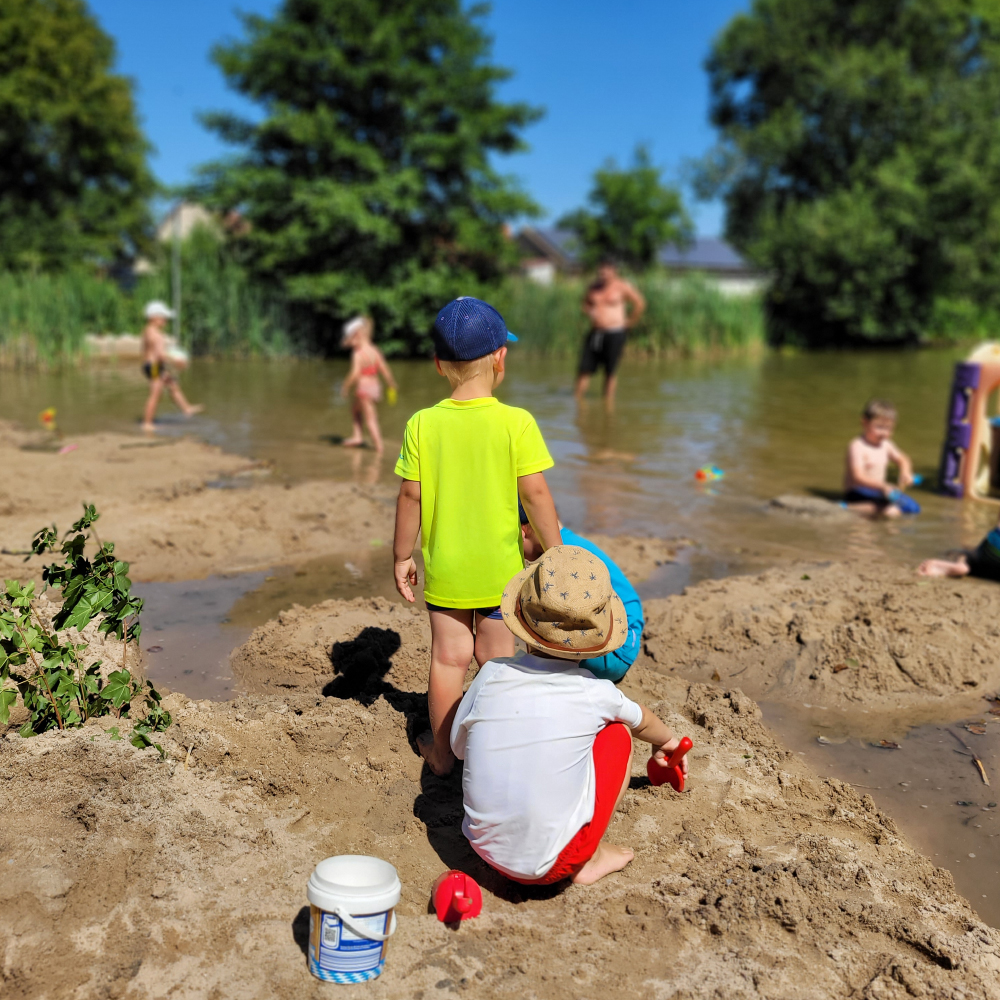 Plantschen an Badeweiher