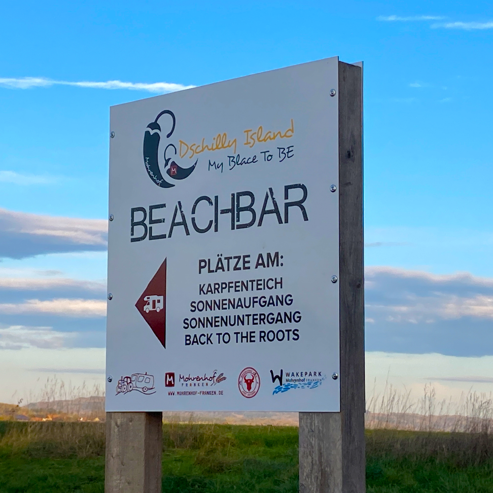 Schild zu Dschilly Island