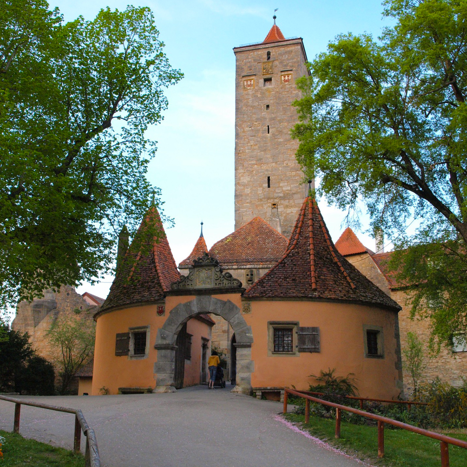 Burgturm am Burggarten Rothenburg ob der Tauber