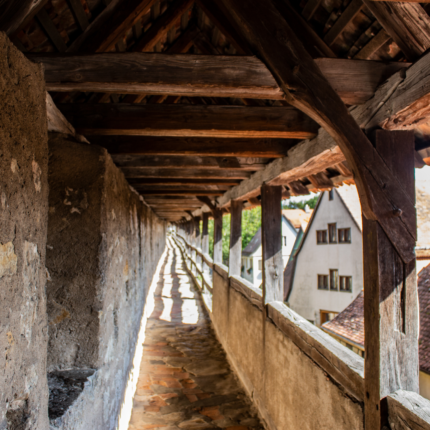 Auf dem Turmweg in Rothenburg