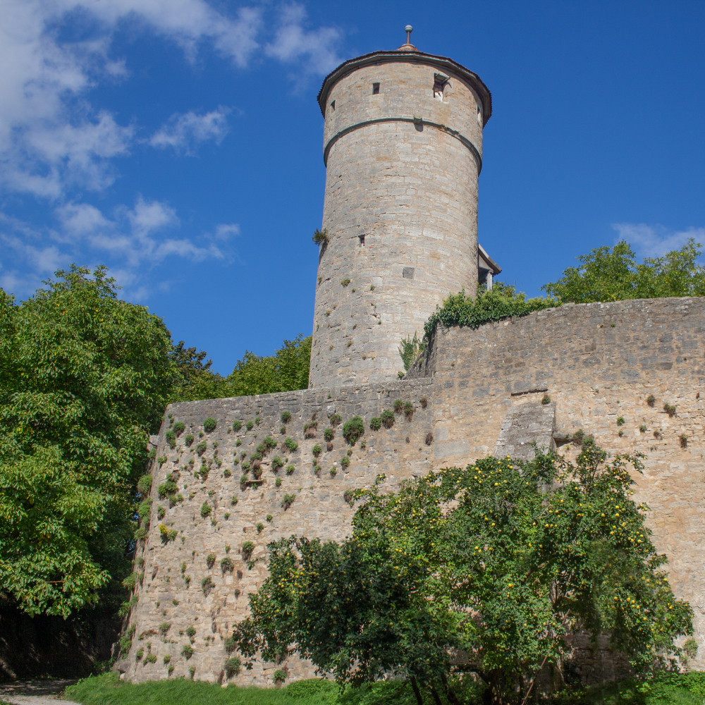 Turm auf dem Turmweg Rothenburg