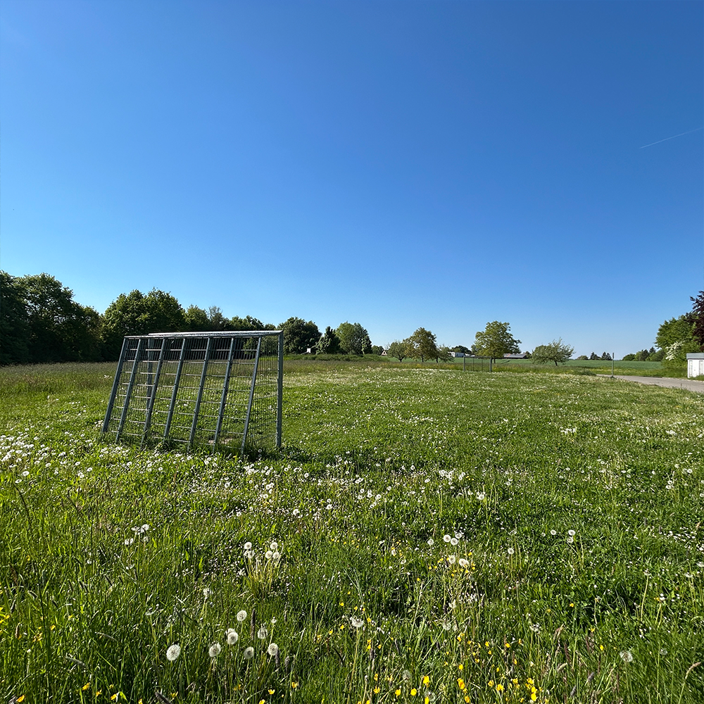 Fußballfeld auf dem Fußballplatz Wannenbad in Feuchtwangen