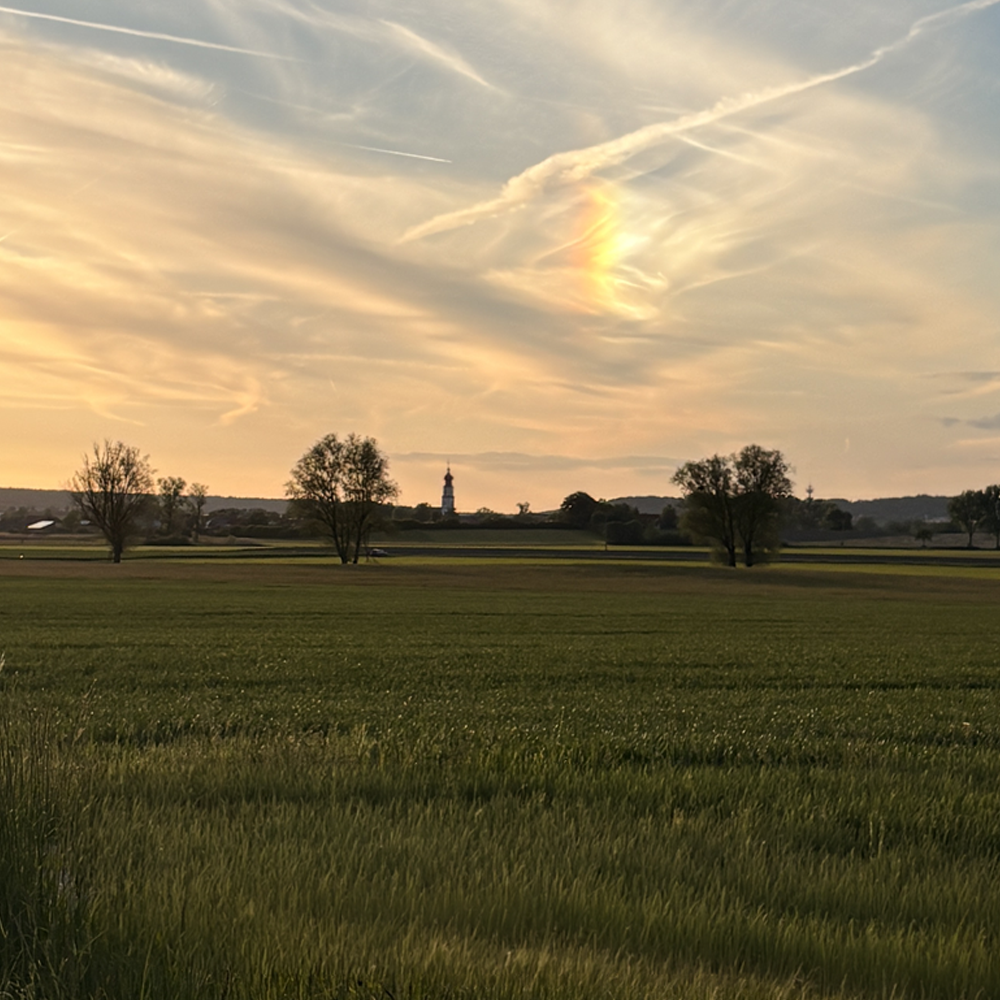 Regenbogen über Binzwangen