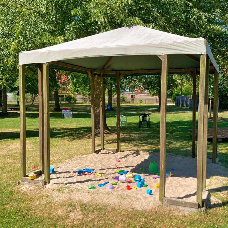 Sandkasten im Wörnitzstrandbad